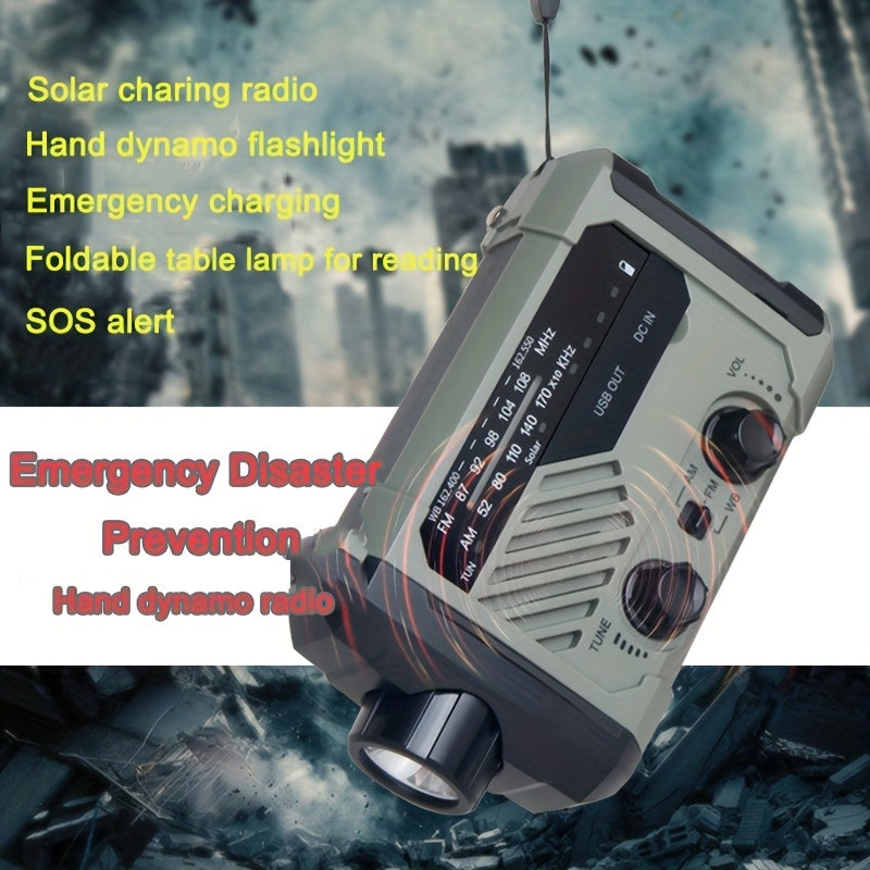 Four-Way Charging Flashlight with AM/FM Radio and Weather Forecast - Cyprus