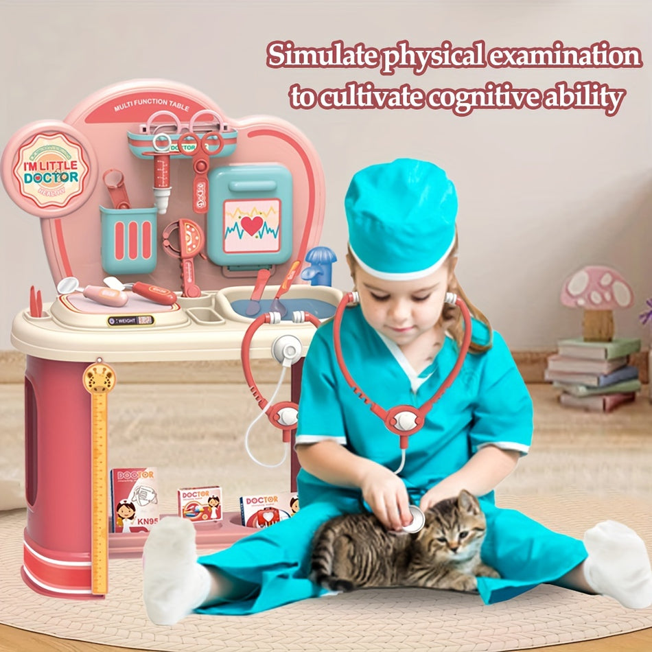 24-Inch Medical Instrument Table with 17 Accessories for Role Play - Cyprus