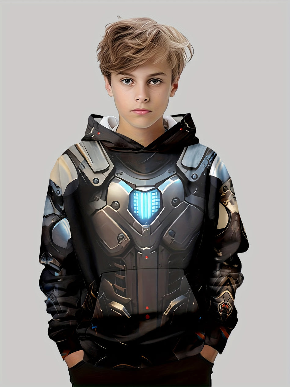 Sweat à capule décontracté 3D Armour 3D Boys