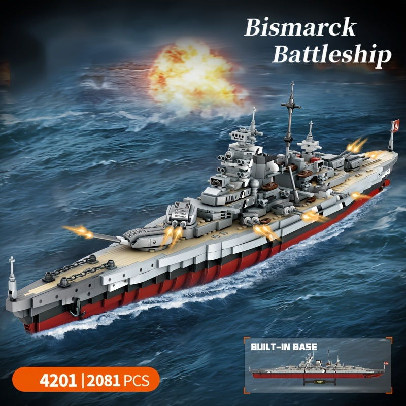 Bismarck Battleship Model Kit - High-Difficulty Toy for Teens and Adults - Cyprus