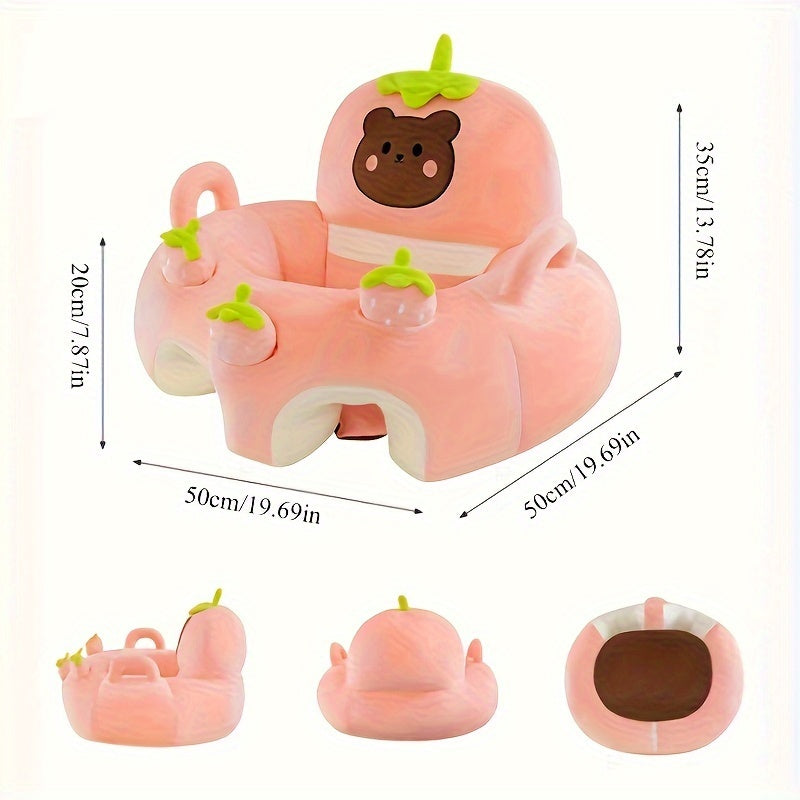 MiiYoung Learning To Sit Sofa, Back Seat Practice Sitting Plush Sofa Chair for 0-3 Years Old ⭐