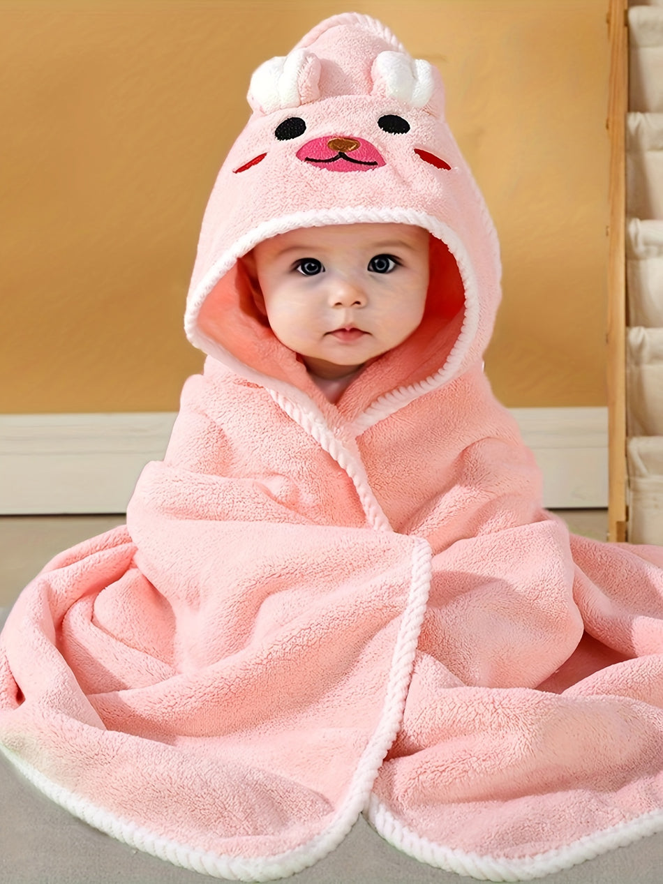 Baby's Animal Pattern Hooded Bathrobe - Soft Comfortable Pajama - Must-have After Swimming - Cyprus