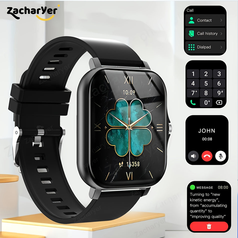 Zacharyer Wireless Calling Smart Watch - Multiple Sports Modes, APP SMS Notification - For iPhone & Android - Cyprus