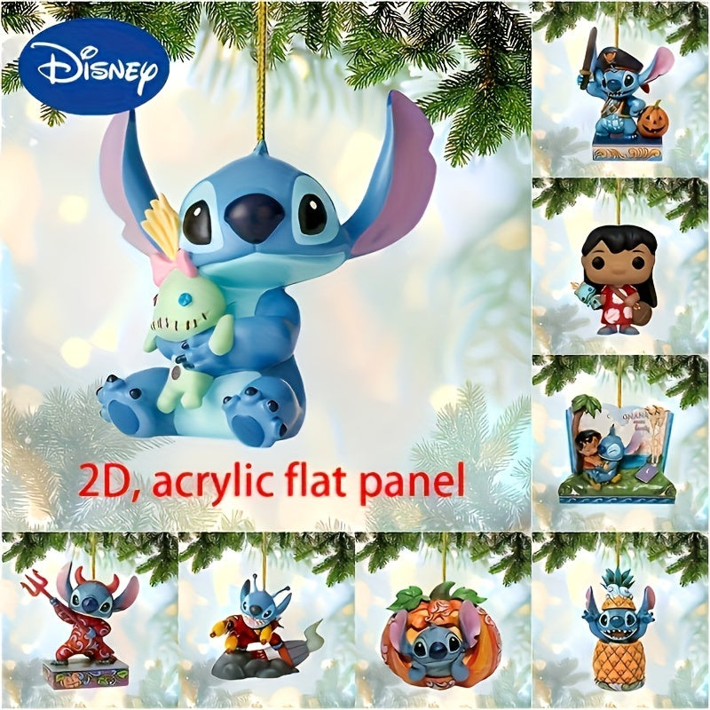 Authorized Stitch 2D Acrylic Flat Panel Christmas Ornament - No Electricity Required - UME Brand - Cyprus