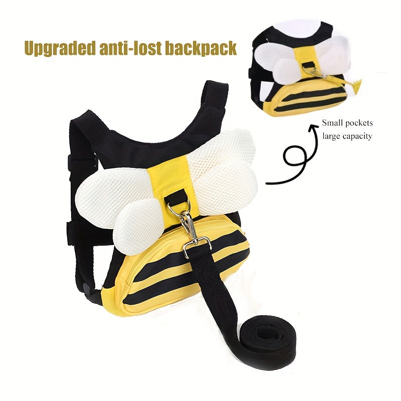 Yellow Bees Cute Anti-lost Backpack with Traction Safety Rope 🐝