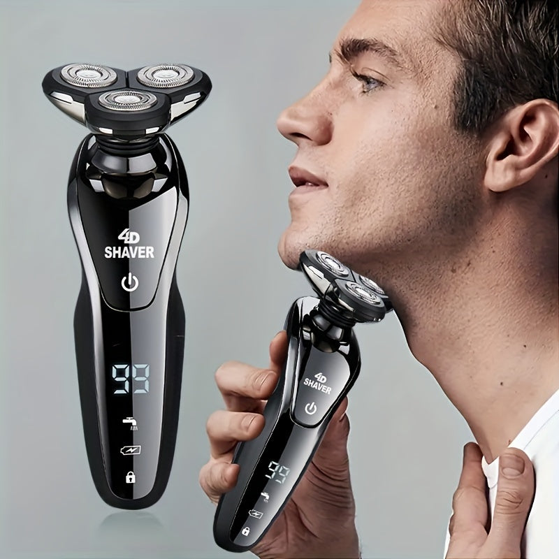 GERTZY 3D Rotary Electric Razor for Men - Rechargeable & Washable - Cyprus