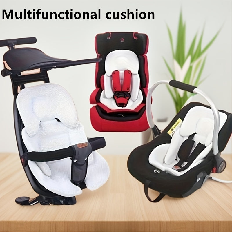 Soft Stroller Cushion for 0-3 Years Old with Machine Washable Fiberglass Surface【BW72442】