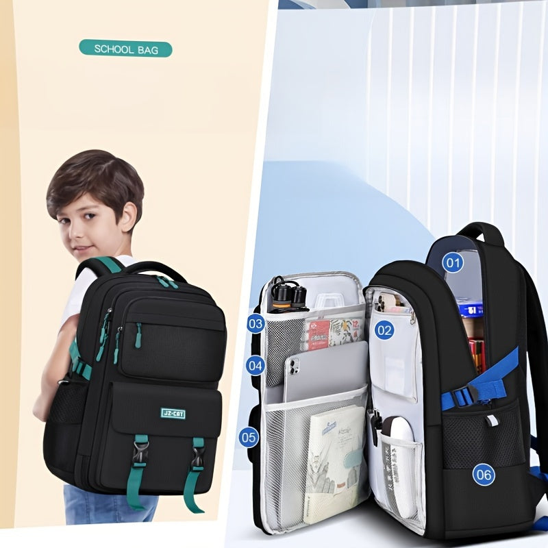 Student Backpack with Large Capacity & Multiple Pockets - Cyprus