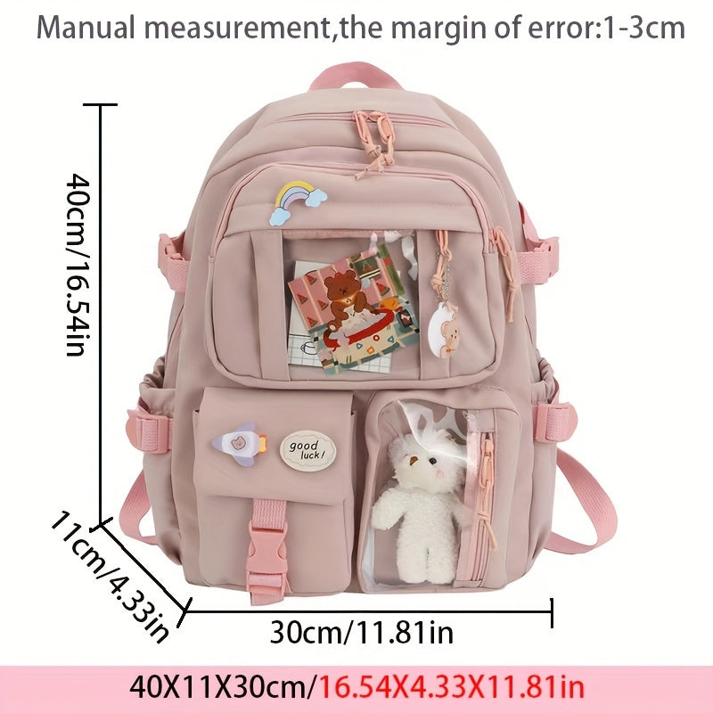 Large Capacity Cute Cartoon School Backpack - Cyprus