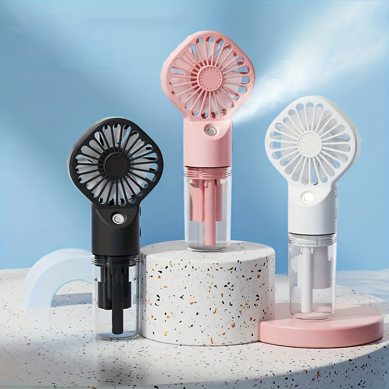 Rechargeable Portable Misting Fan Handheld Spray Mini Facial Steamer - Cyprus