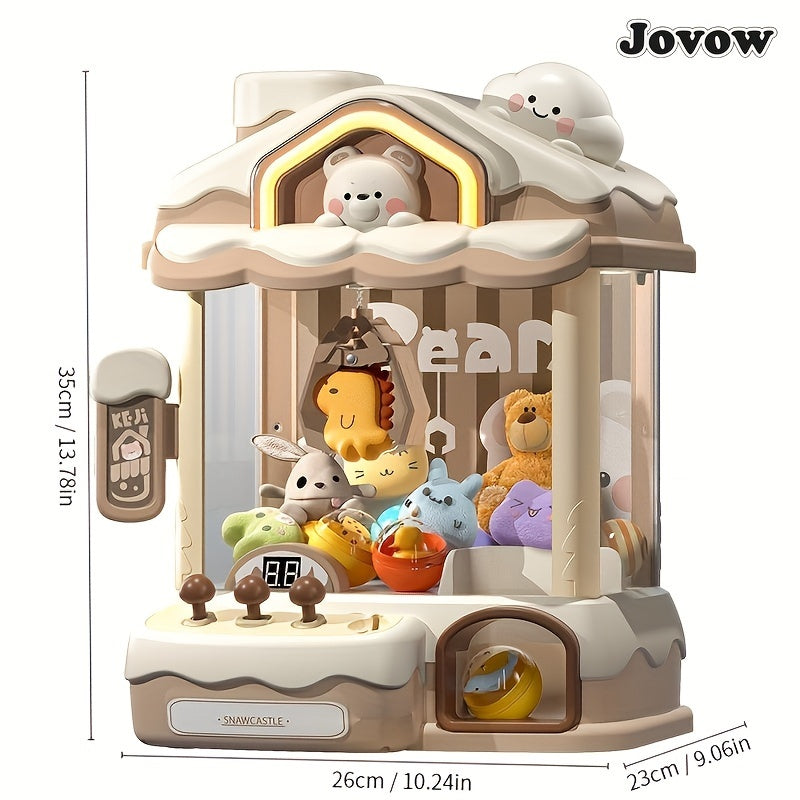 Jovow Oversized Catching Doll Machine, Bear Snow House Theme - Cyprus