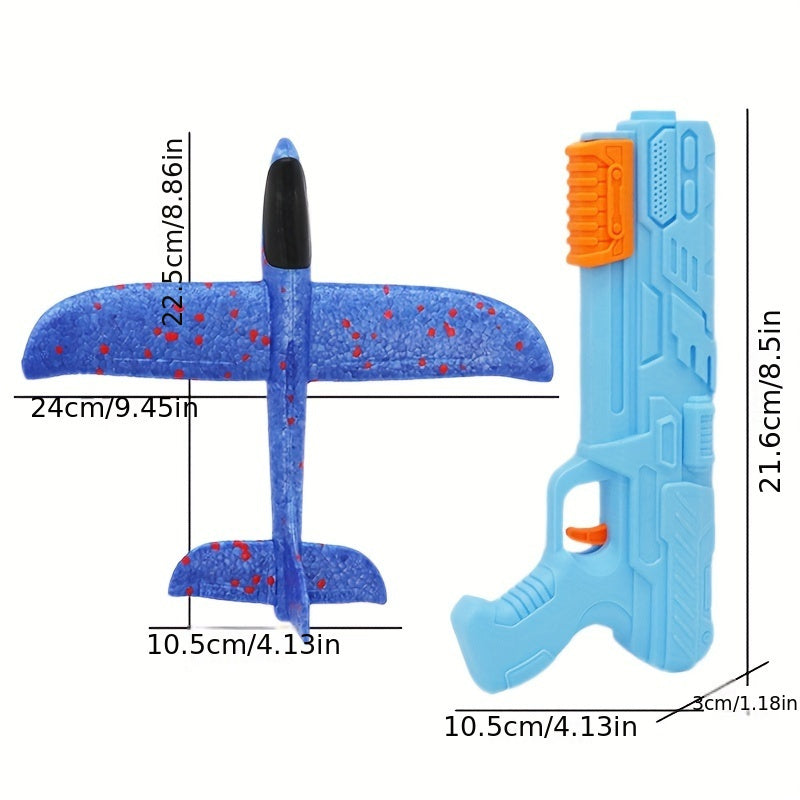 3-6 yaş arası çocuklar için set köpük havuç uçağı fırlatıcı - Partiler ve Hediyeler için İdeal - Kıbrıs