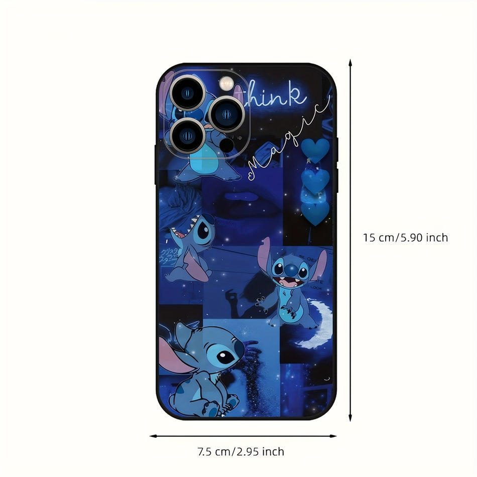 Stitch Cartoon TPU Phone Case - Fits iPhone 12/13/14 Series & Pro Max Models, Durable Protective Cover by Ume