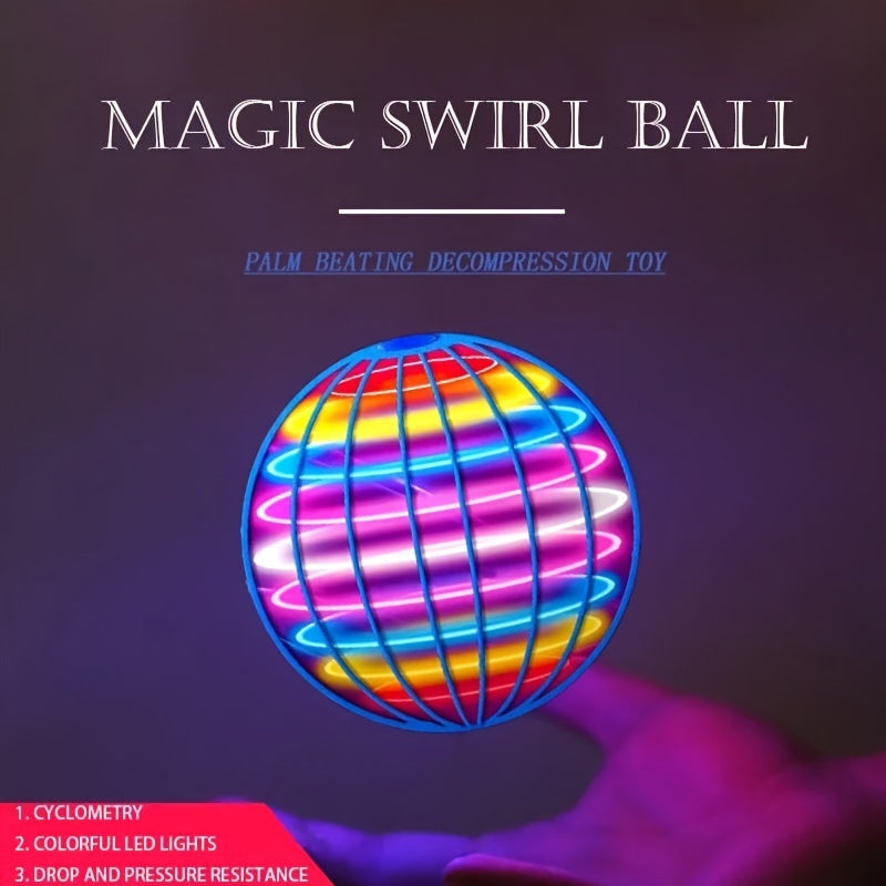 Magic Levitating Spinning Sphere - Glowing Rechargeable Flight Toy for Ages 6-8 - Cyprus