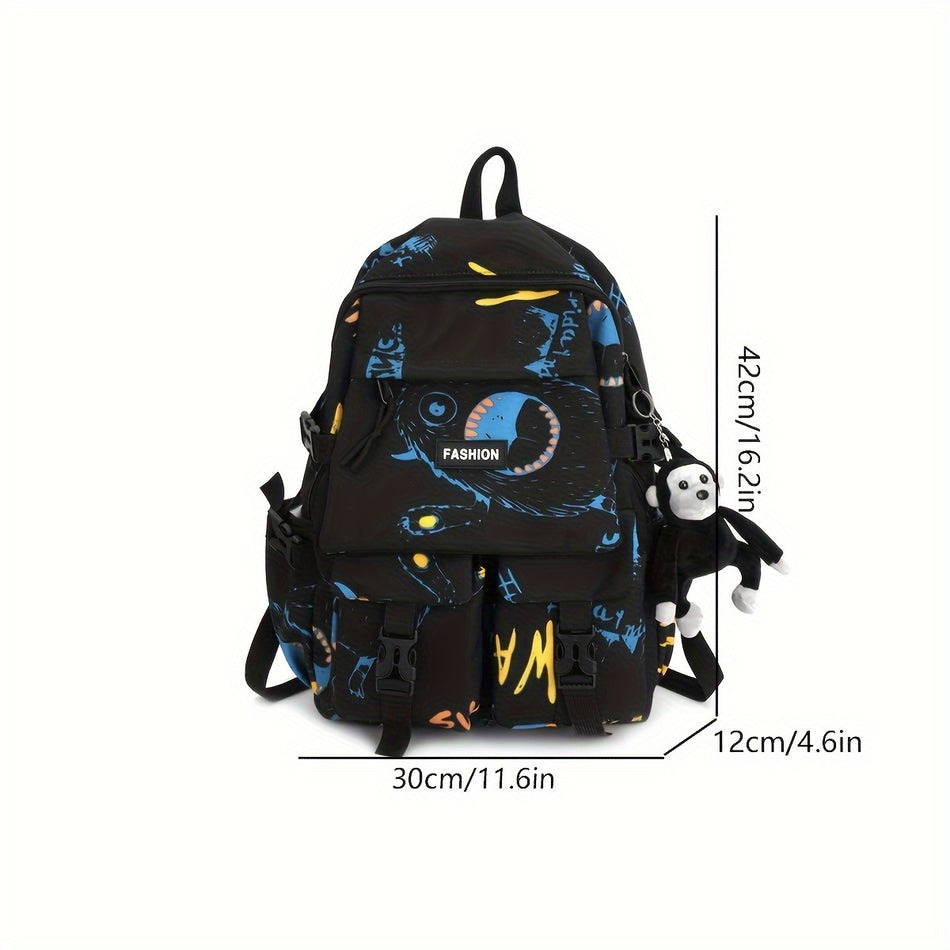 Versatile Large Backpack with Multi Pockets - Cyprus