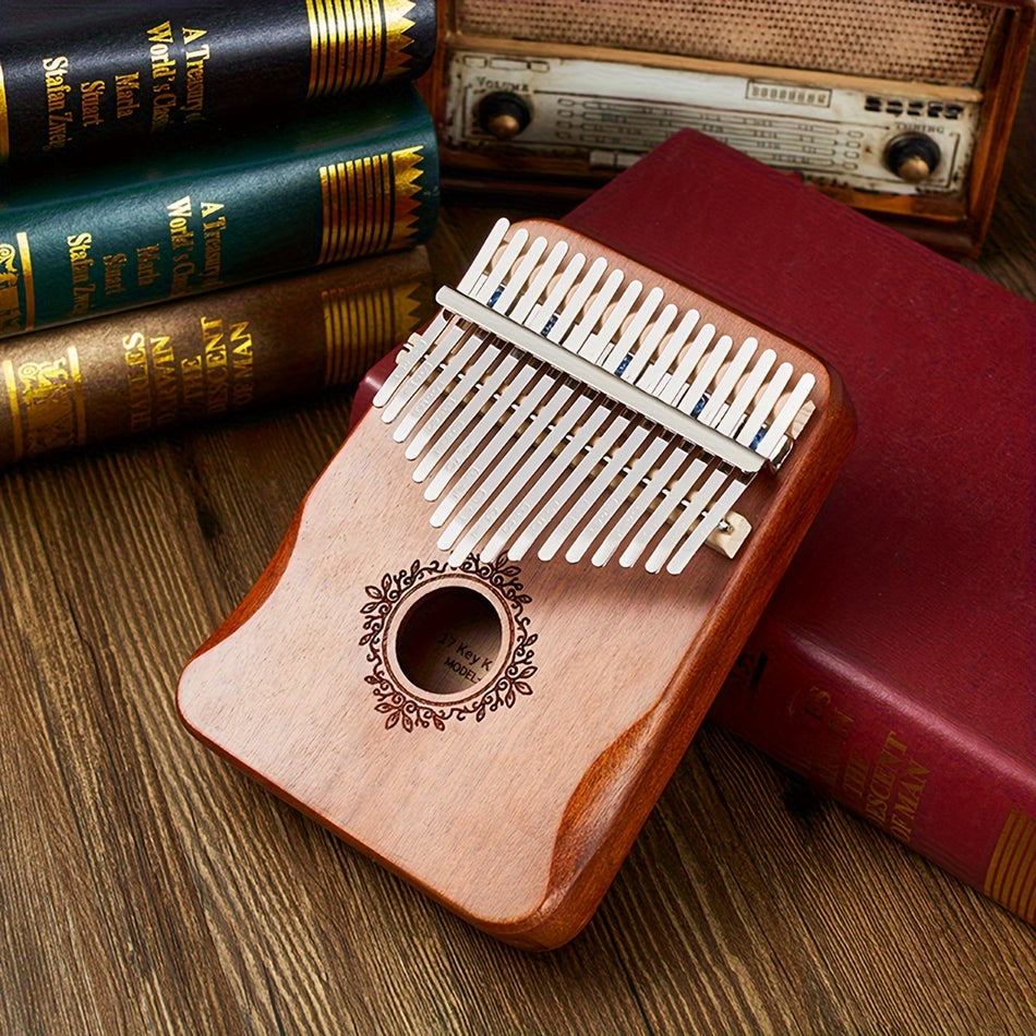 1pc17 Sound Aoguiman Wooden Kalimba Thumb Piano, Easy To Learn, Ethereal Sound, Finger Piano Small Instrument Gift