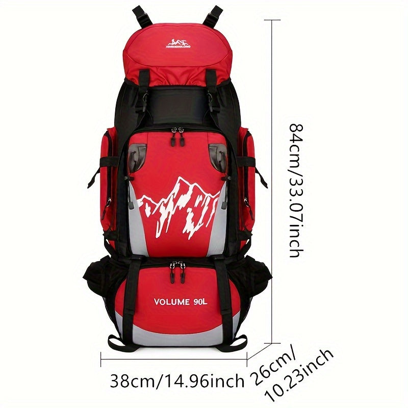 90L Lightweight Waterproof Travel Backpack with Adjustable Straps - Cyprus