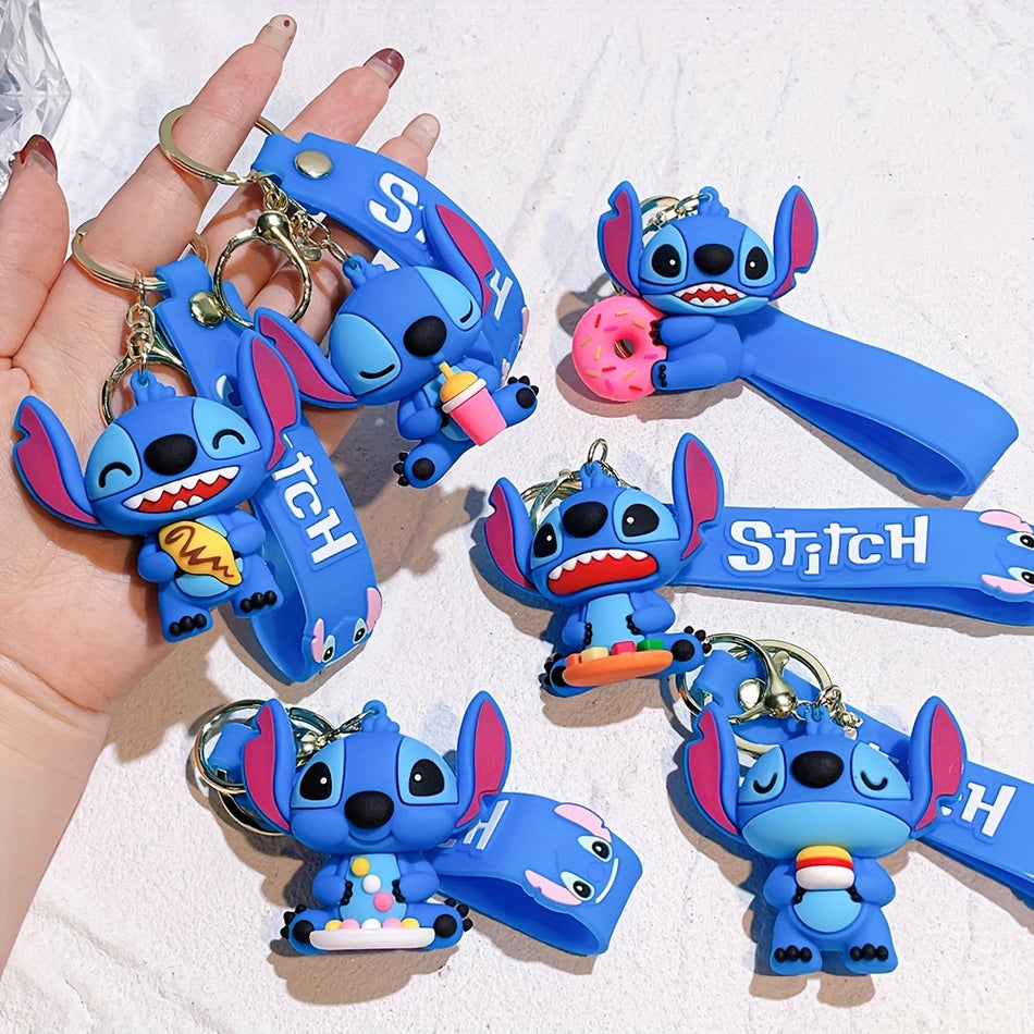 "Adorable Stitch Silicone Keychain - Ideal Anime Gift for Birthdays, Graduations & More - Cyprus"