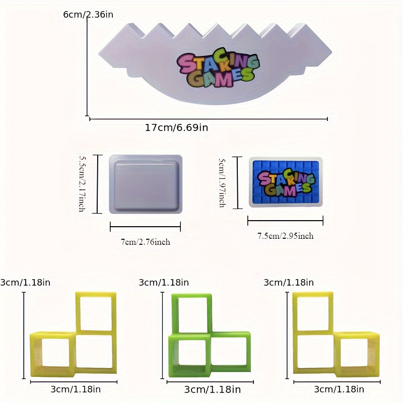 TetraTower Stacked Building Blocks Game - Cyprus