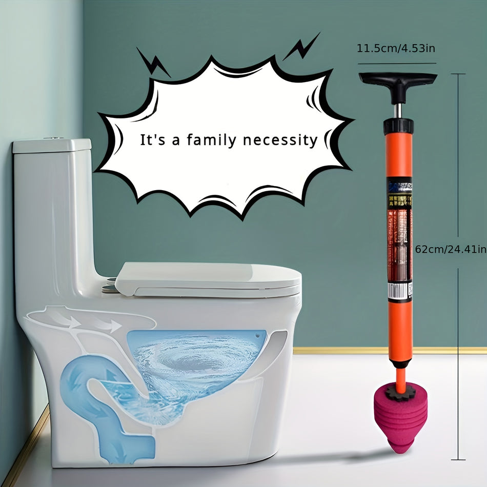 Heavy-Duty High-Pressure Pneumatic Toilet Plunger - Cyprus