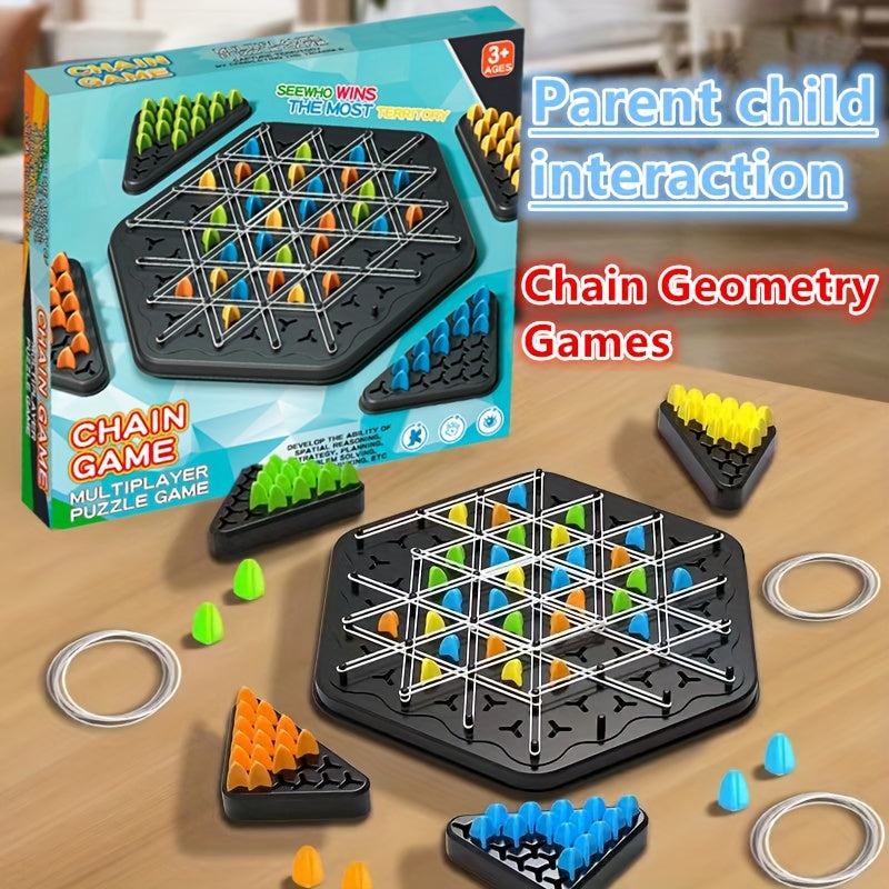 Geometrisches Kettenschachspiel - Interaktives Puzzle -Set für Kinder - Zypern