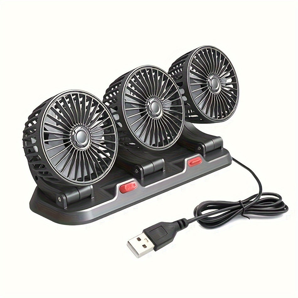 USB Car Fan 3-Speed Adjustable For Car Cooler - Cyprus