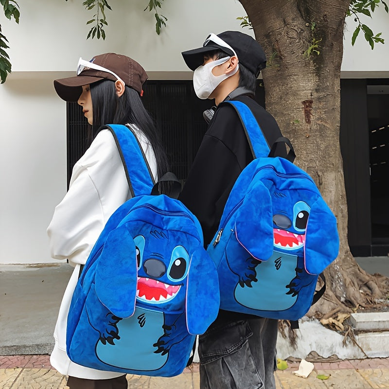 Adorable Licensed Stitch Large Ears Plush Dual Backpack - Cyprus