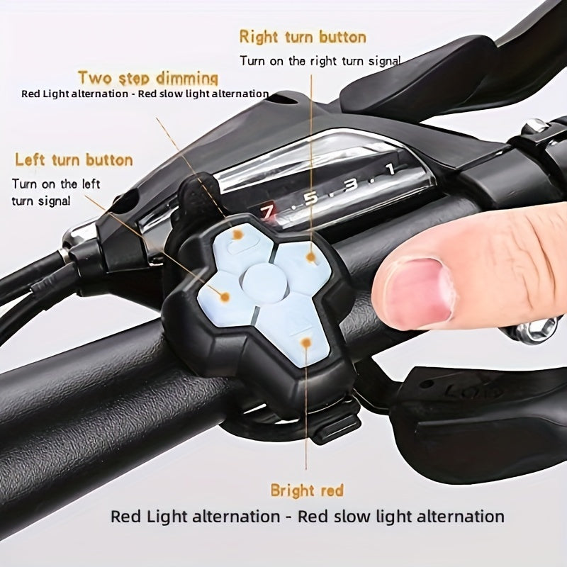 USB brillant rechargeable de bicycleur de virage du signal du signal avec télécommande sans fil