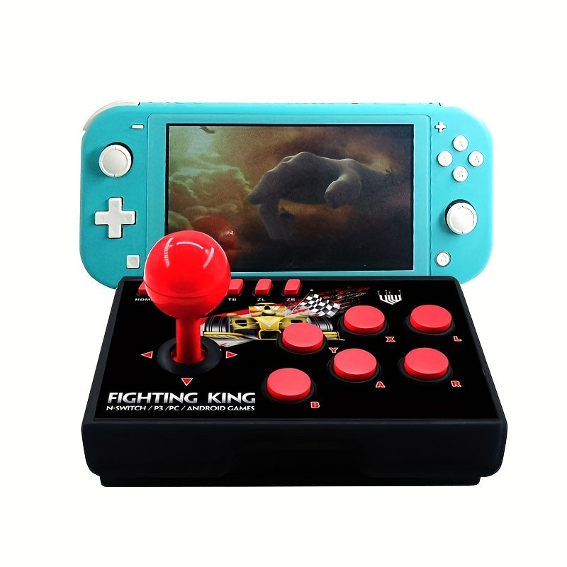 GAMINJA 4-IN-1 Arcade Fight Stick Controller with Turbo for NS-Switch, PS3, PC, Android TV