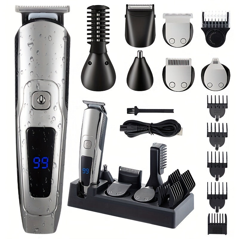 GERTZY 6-in-1 USB Rechargeable Hair Clipper Trimmer Set - Cyprus