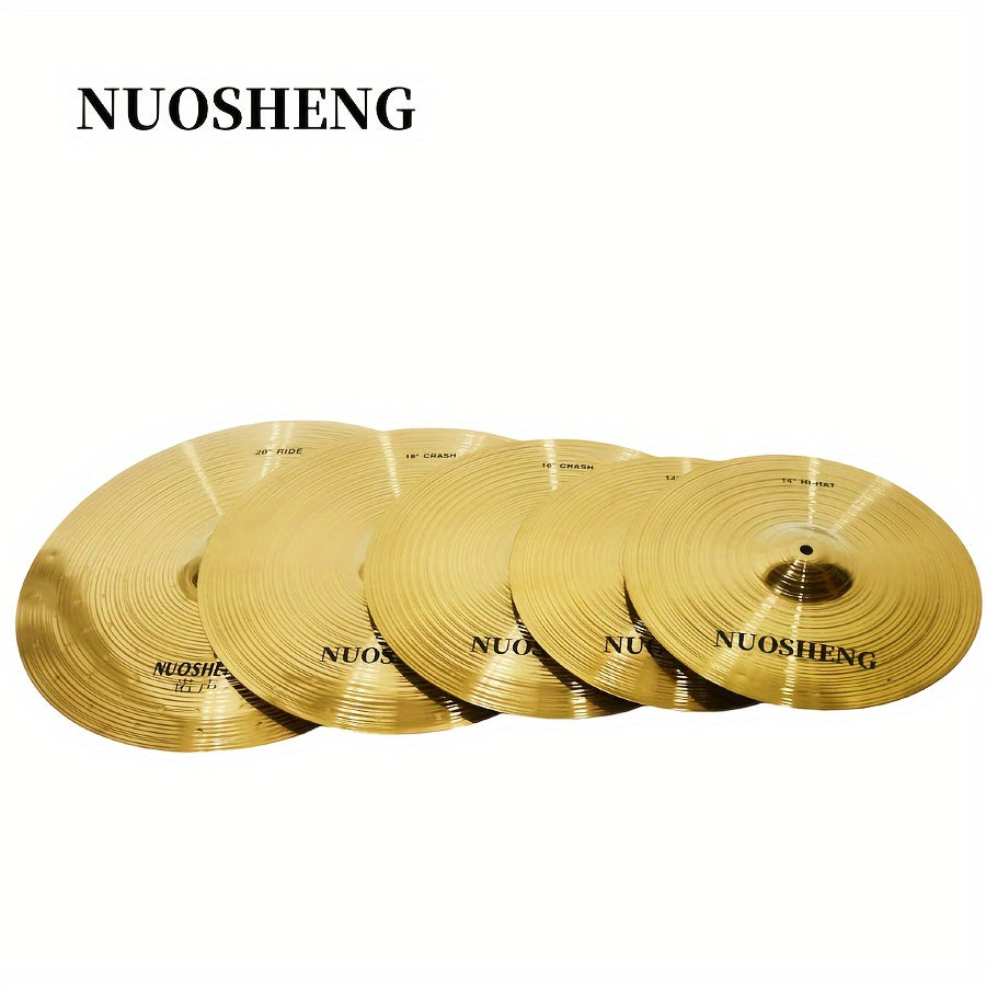 NUOSHENG 14 ιντσών Επαγγελματικά ορείχαλκο Hi-Hat Cymbals με σφιγκτήρα