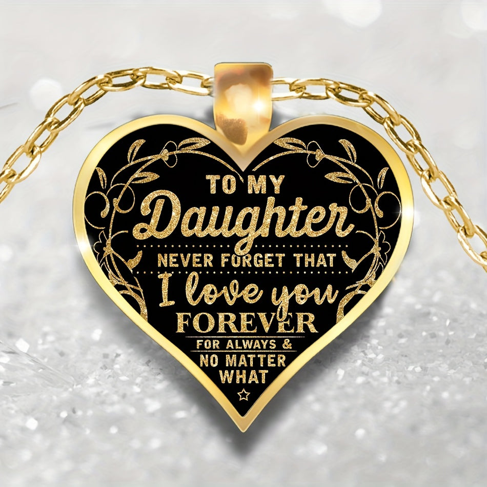 To My Daughter Heart Pendant Necklace - Cyprus