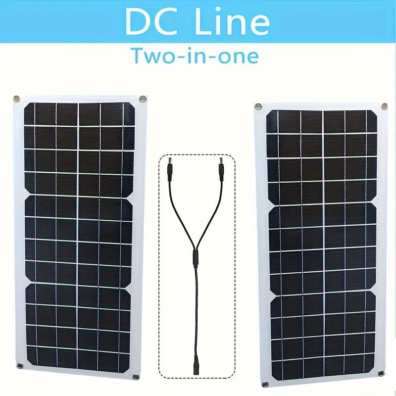 Flexible Solar Panel with 12V Battery Charger and Dual USB Controller - Eco-Friendly Outdoor Power Source - Cyprus