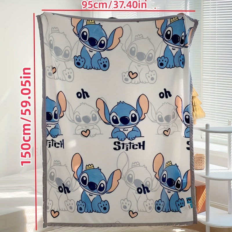 🔵 Stitch Mickey Cartoon Blanket - Perfect for Travel and Home Use - Cyprus