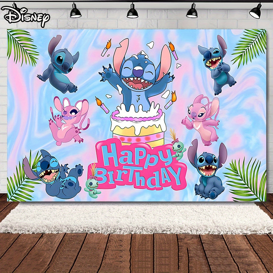 Stitch & Mickey Minnie Doğum Günü Partisi Zemin - Pembe Kale Gece Sky Havai Fişek Teması - Kıbrıs