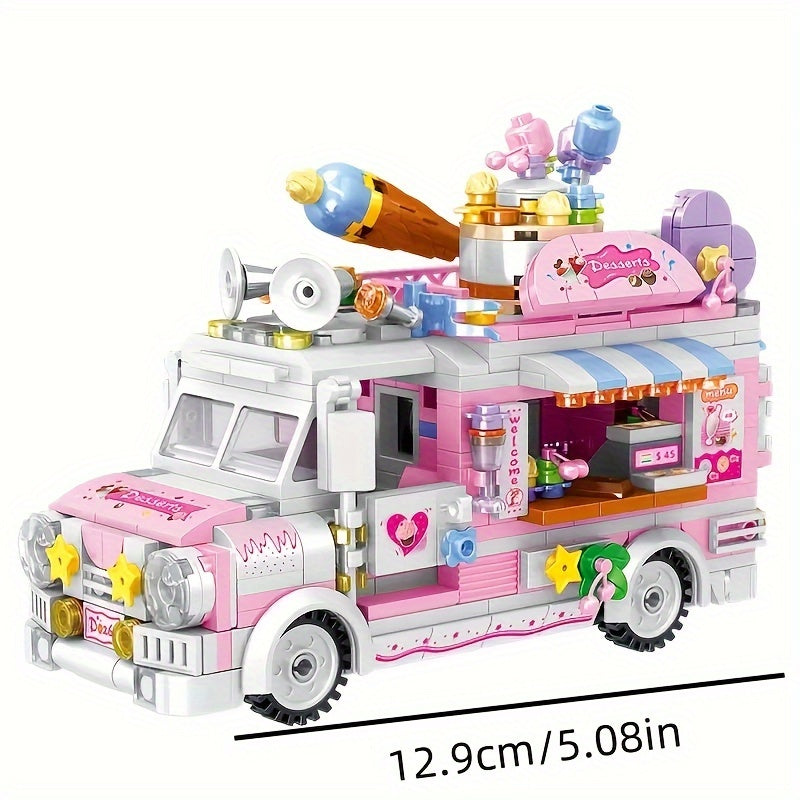 590pcs Street View Dessert Car Model Building Blocks - Cyprus