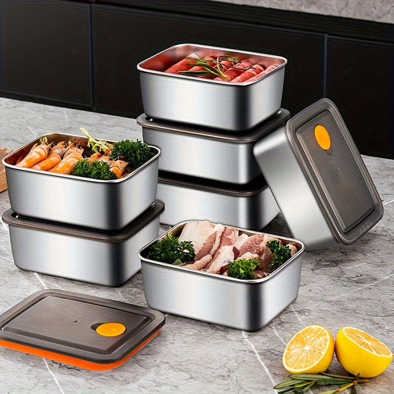 Stainless Steel Leak-Proof Food Storage Containers – Reusable Square Design