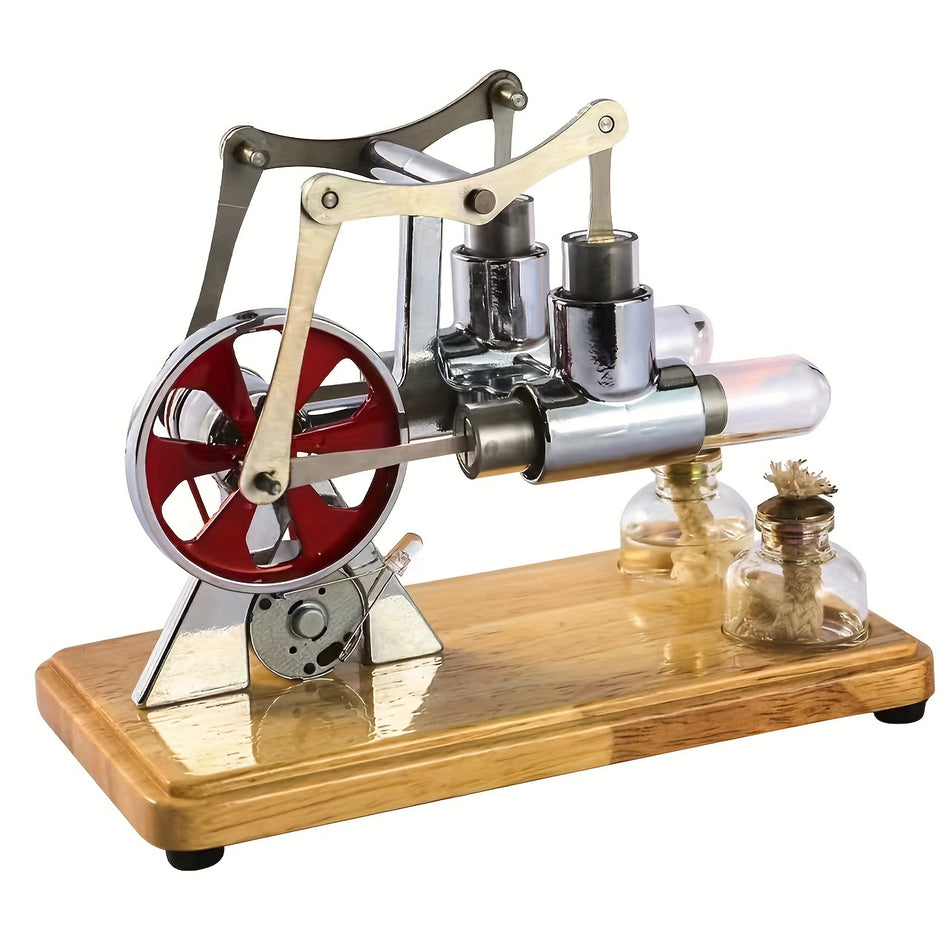 Double-cylinder Stainless Steel Stirling Engine Model - Cyprus