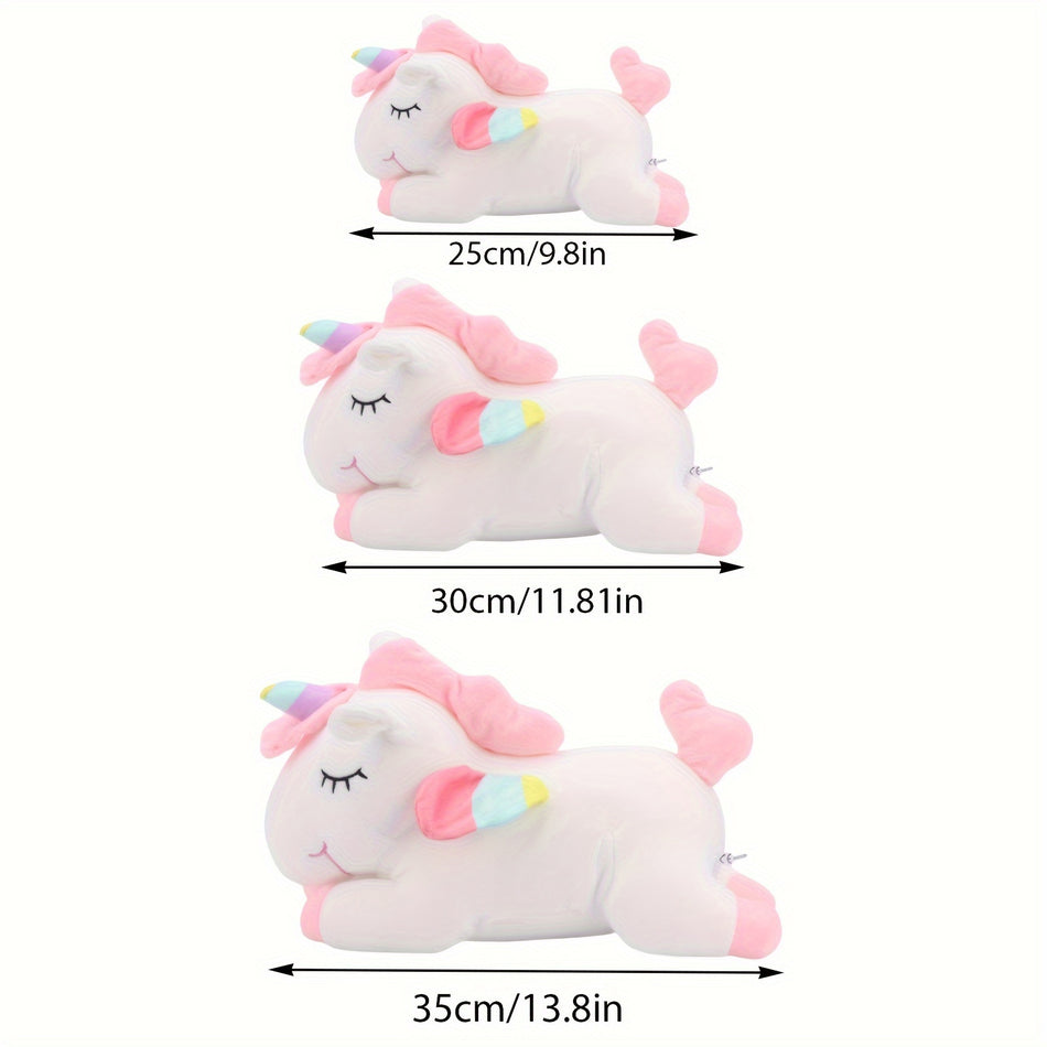 Entzückende interaktive Einhornplüschspielzeug für Kinder - Pink & White Cuddly Freude