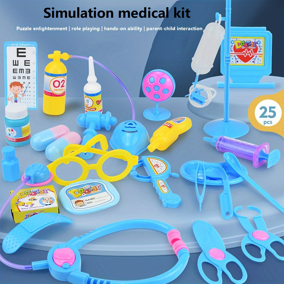 25 -teiliger Kinderarzt -Spielset - Fun Medical Roles Play Kit für 3+ - Zypern - Zypern