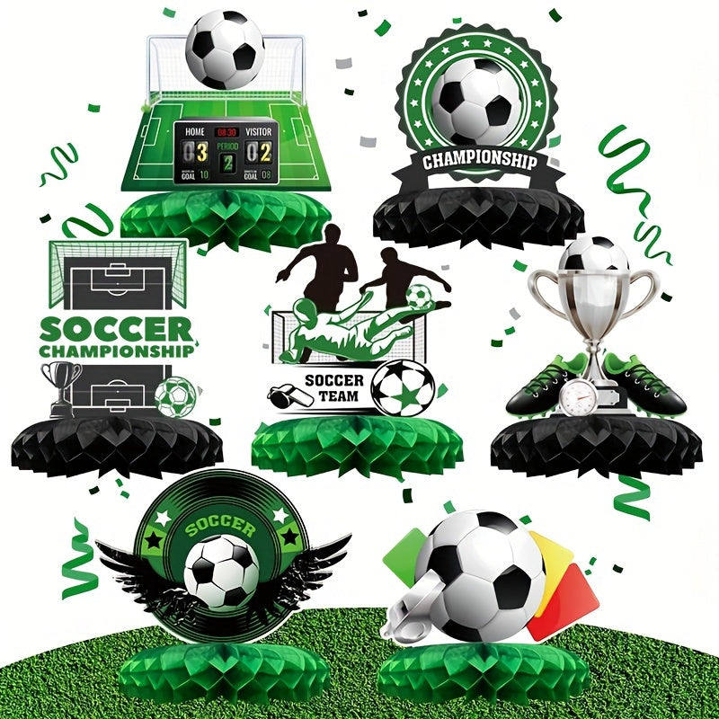 Fußballpapier Wabenschmuck - Soccer Birthday Party Dekorationen, 7pcs - Zypern