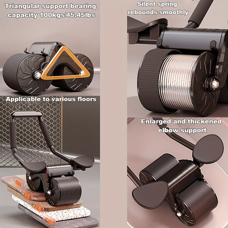 Automatic Rebound Abdominal Wheel with Elbow Support Pads - Cyprus