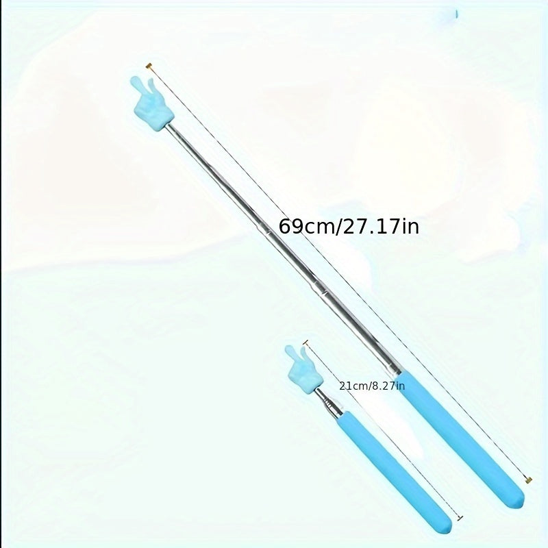 Children's Tutor Finger Reading Stick - Telescopic Stainless Steel Teaching Tool