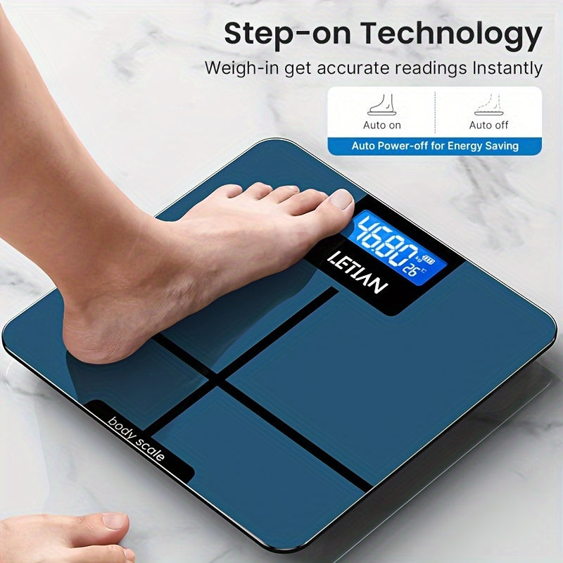 Highly Accurate Digital Bathroom Scale with Lighted LCD Display - Home Essential - Cyprus