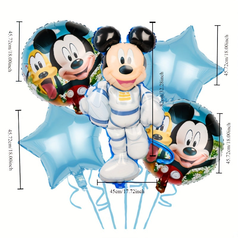🔵 Mickey & Minnie Mouse Alüminyum Folyo Balonlar - İlk Doğum Günü Partisi Dekorasyonları, UME Markası - Kıbrıs