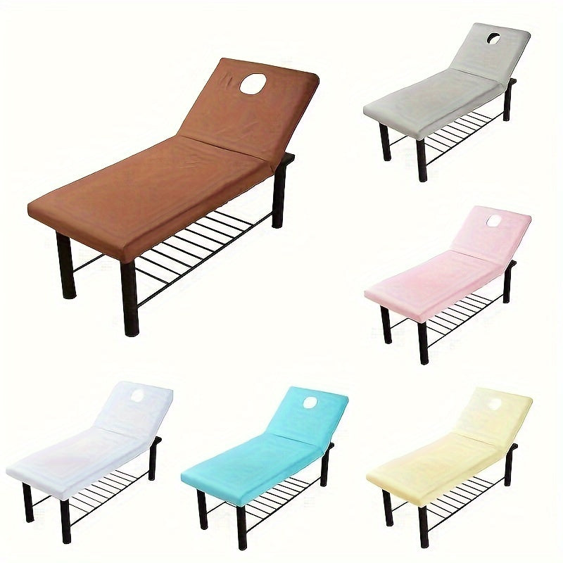 Massage Table Fitted Cover with Face Hole - Cyprus