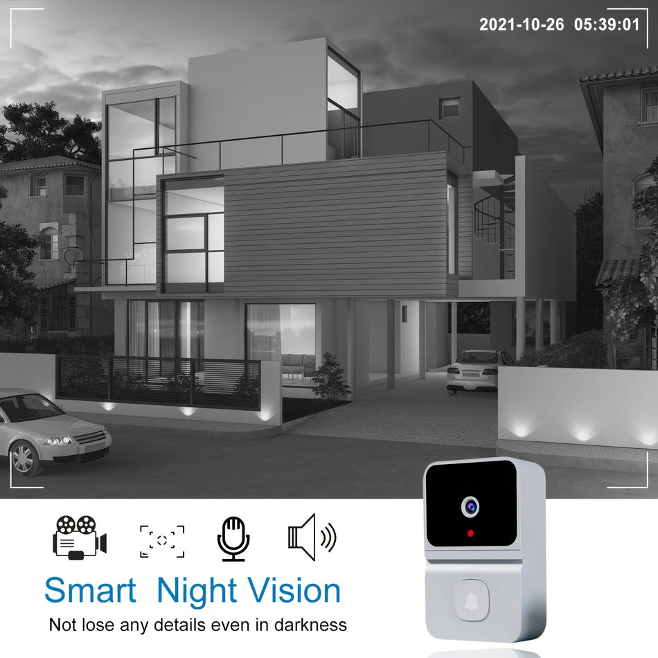 Smart WIFI Doorbell with HD Night Vision & 2-Way Audio - Cyprus