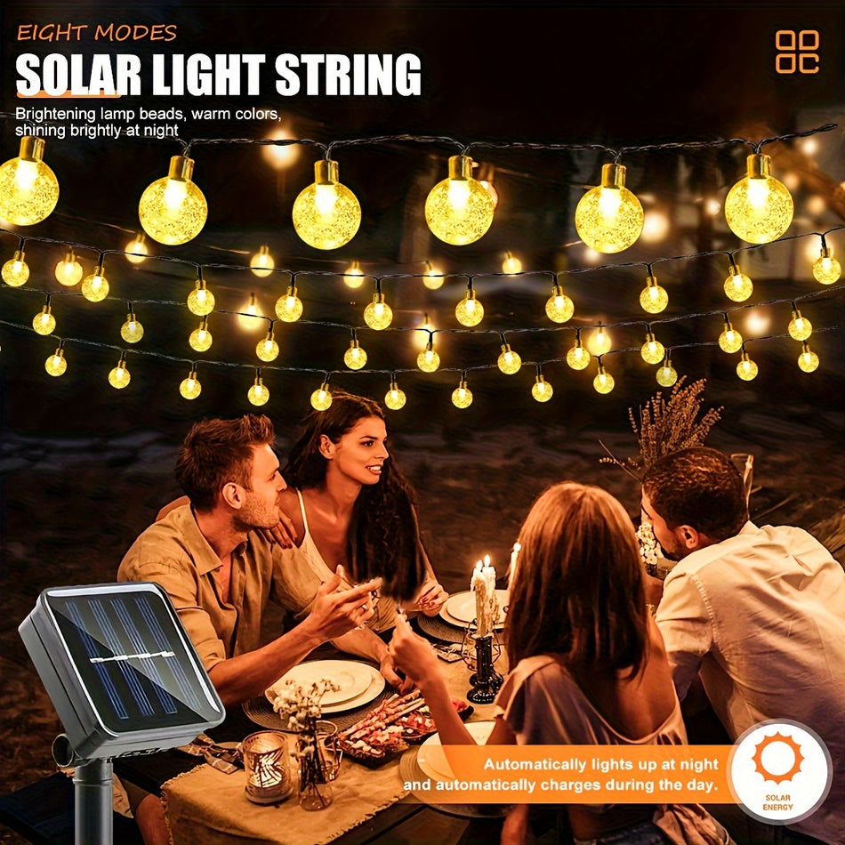 Charming Bubble Light Solar Crystal String Lights - Cyprus