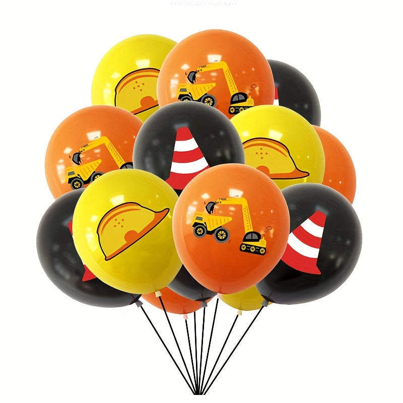 Bob The Builder - 32pcs Construction Vehicle Birthday Party Kit avec ballons et décorations réutilisables