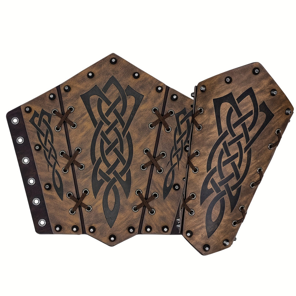 Embossed Arm Guard with Retro Dragon Design - Cyprus